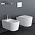 Elegant Meg11 Wall-Hung WC 3D model small image 1