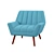 Elegant Vintage Armchair 3D model small image 1