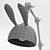 The Emily & Meritt Bunny Lamp 3D model small image 2