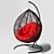 Swing Cocoon Hanging Chair: Comfy Relaxation in Style! 3D model small image 1