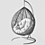 Swing Cocoon Hanging Chair: Comfy Relaxation in Style! 3D model small image 3