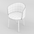 Elegant Filmore Purple Dining Chair 3D model small image 3