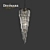 Elegant Charlotte Crystal Chandelier 3D model small image 1