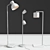 Modern Set of 3 Floor Lamps 3D model small image 2