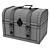 Antique Brown Trunk: Classic Storage Solution 3D model small image 3