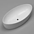 Sleek Modern Bathtub 3D model small image 1
