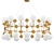 Contemporary Gold Bubble Chandelier 3D model small image 1