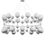 Contemporary Gold Bubble Chandelier 3D model small image 2