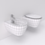 Moon Wall-hung WC & Bidet 3D model small image 3