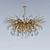 Inodesign Golden Modern Pendant Light 3D model small image 1