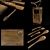 Oak Wood Serving Set 3D model small image 2