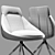 Avanti TWIST Metal Dining Chair 3D model small image 3