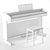 YAMAHA YDP-143 WH&B Digital Piano 3D model small image 3