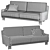 Elegant DS-77 Sofa: Redefining Comfort 3D model small image 3