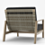 RH Outdoor Mesa Armchair: Refined Elegance for Your Outdoor Oasis 3D model small image 2