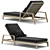 RH Outdoor Mesa Chaise: Ultimate Patio Relaxation 3D model small image 1