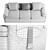 Eclipse 4-Seater Leather Sofa 3D model small image 3