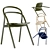 Beech Hem Udon Chair: Blue/Green 3D model small image 1