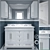 Modern Bathroom Furniture Set 3D model small image 2