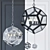 Eichholtz Yorkshire M Black: Modern Chandelier 3D model small image 1