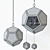 Eichholtz Yorkshire M Black: Modern Chandelier 3D model small image 2