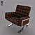 Luxury Leather Armchair with FBX 3D model small image 1