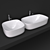 Moon Washbasin Collection | Ceramic Basin 3D model small image 1