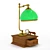 Title: Vintage Bronze Table Lamp 3D model small image 1