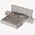 Modern Turkish-made Fuga Merlin Bed 3D model small image 2