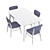  Elegant Foldable Table-Chair Set 3D model small image 1