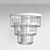 Elegant Tiered Brass Chandelier 3D model small image 2