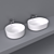 Inspira Roca FineCeramic Over Wash Basin 3D model small image 1