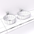 Inspira Roca FineCeramic Over Wash Basin 3D model small image 3