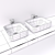 Inspira Square Over Counter Wash Basin 3D model small image 3