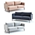 West Elm Auburn Sofa: Modern Elegance for Your Home 3D model small image 2