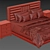 Fendi Bed: Luxurious and Timeless 3D model small image 3