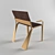 Elegant Ergo Chair 3D model small image 2