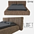 Modern Loft Bed with Designe 153 3D model small image 1