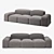 Luxury Lapis Sofa: Elegant and Comfortable 3D model small image 1