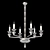 Elegant Delisle Papyrus Chandelier 3D model small image 1