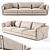 Luxury Leather Visionnaire Bastian Sofa 3D model small image 1