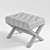 Classic Ottoman by Garda Decor 3D model small image 3