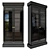 Custom Black Lacquer Bookcase 3D model small image 1