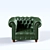 Luxury Chester Armchair 3D model small image 2