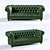 OM Chester 3-Seater Sofa 3D model small image 1
