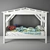 Timeo Kids Cabin Bed | Playhouse Bed 3D model small image 2