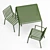 Modern Outdoor Furniture Set 3D model small image 2