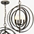 Orbits 18" 4-Light Pendant Chandelier 3D model small image 2