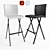 Etienne Leather Bar Stool - Stylish Seating Option for Modern Spaces 3D model small image 1