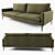 Luxury Natuzzi Premura Sofa: 3D Model and Textures 3D model small image 2